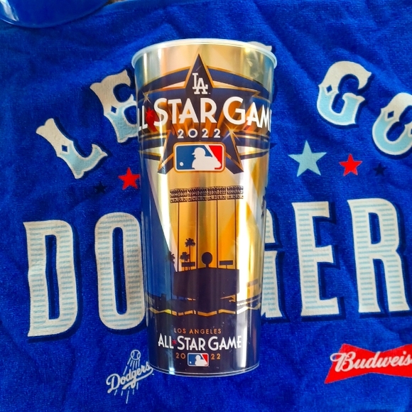MLB Los Angeles 2022 All-Star Game Souvenir Cup Golden ASG 44 oz. - Picture 1 of 3